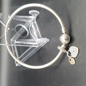 Pandora Bracelet with hearts charm
